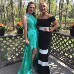 Mint green gown